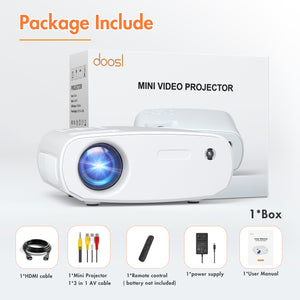 Doosl Mini Projector iDo-X28 White
