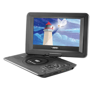 iFanze 13.9" Portable DVD Player, Built-in Rechargeable Battery, 13.9" Swivel Screen, Support CD/DVD/SD Card/USB, Remote Control (Black)