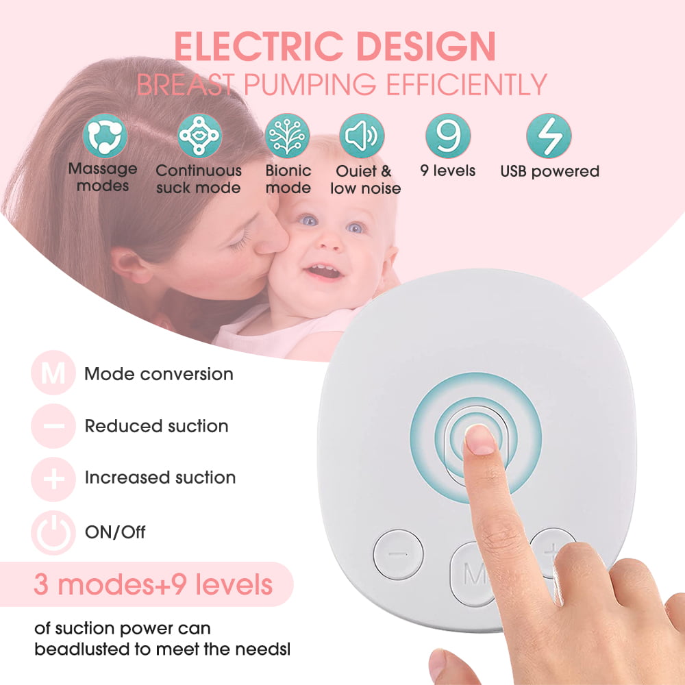 Wearable Breast Pump Hands Free, iFanze Portable Wireless Electric Breast  Pump with 3 Modes 27 Levels Silicone Breastfeeding Breastpump Worn in-Bra,  Low Noise and Painless with Massage 24mm 