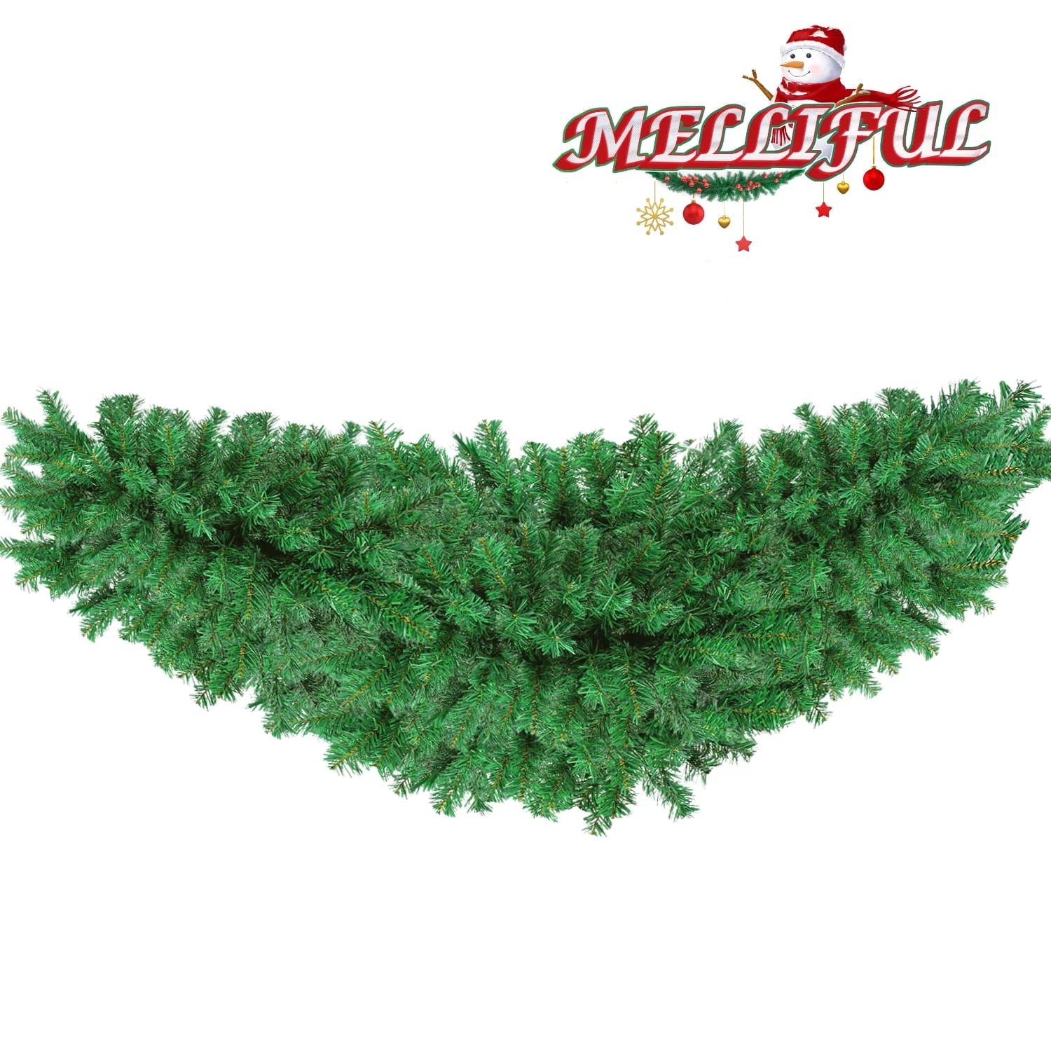 5ft Pine Artificial Unlit Christmas Swag with 250 Tips for Indoor Outdoor Decoration Home office Party Wedding, Blue
