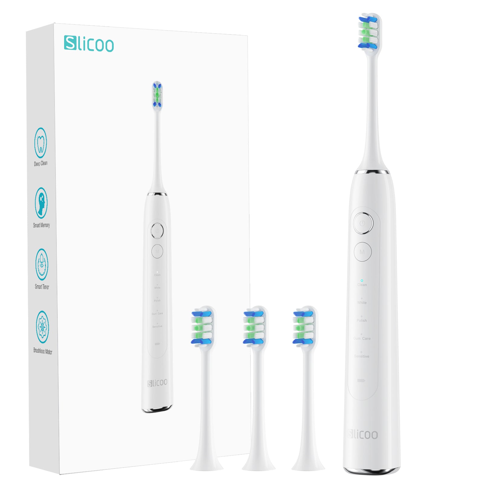iFanze-Slicoo Ultrasonic Electric Toothbrush