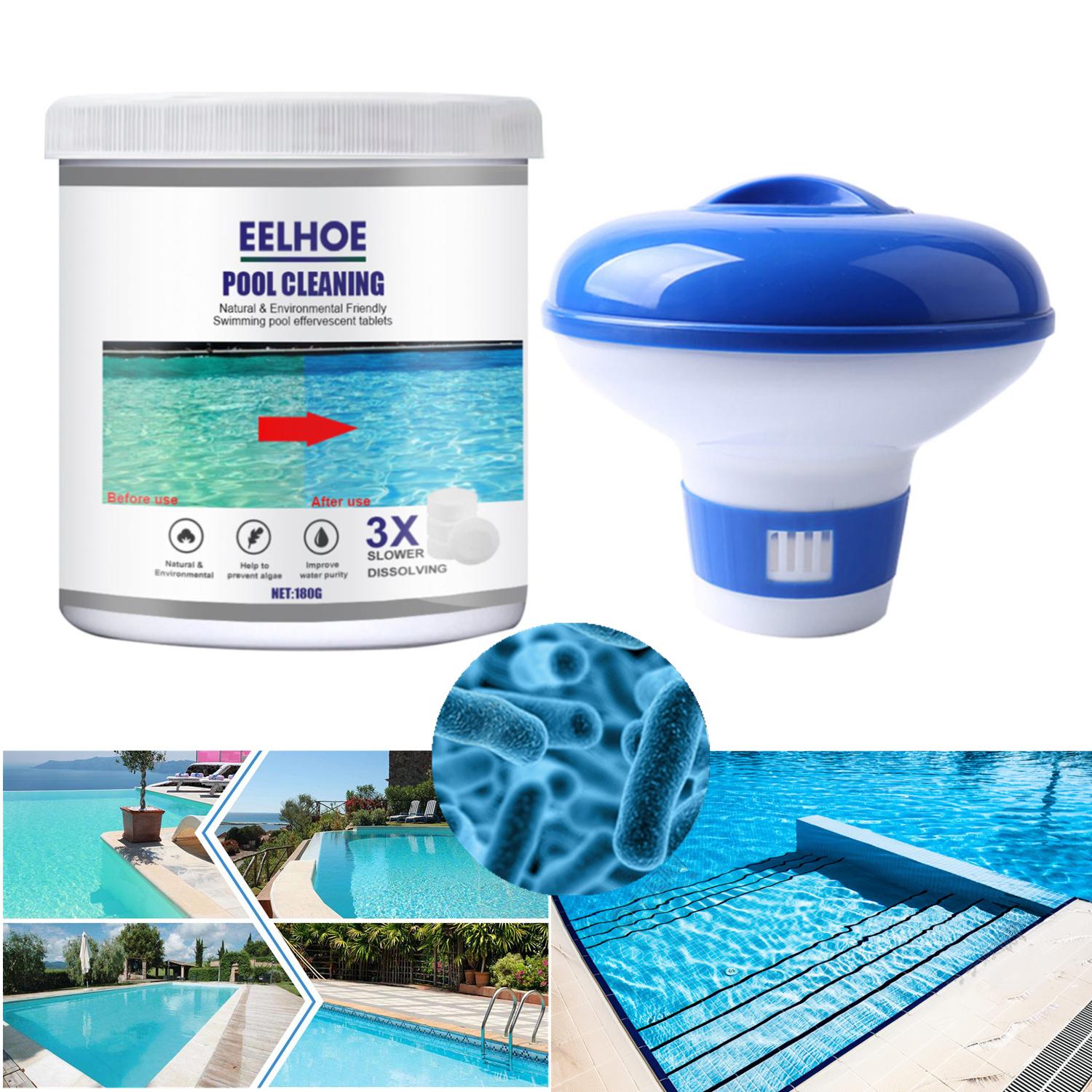 3 Inch Swimming Pool Chlorine Tablets, Floating Chlorine Dispenser for Chlorine Tablets,for Spa and Hot Tub