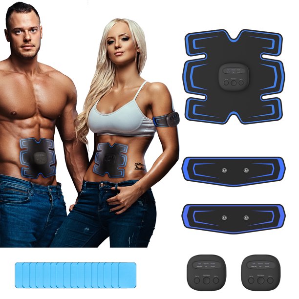 Abs Stimulator, Rechargeable Ultimate Muscle Trainer for Men Women Abdominal Work Out Abs Power Fitness Abs Muscle Training Workout Equipment Portable