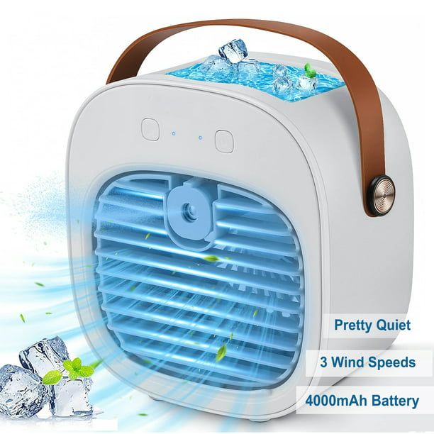 Birsppy Mini Air Conditioner Portable Desktop Air Cooler with 3