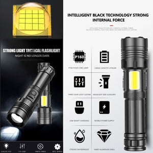 LED Flashlight, 15000 Lumens Rechargeable Waterproof Flashlight with 5 –  iFanze