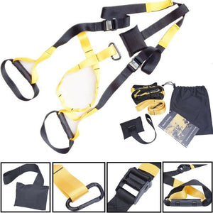 Bodyweight Resistance Straps Trainer Kit, Home Suspension Training Straps, Fitness Resistance Trainer with Anchor Point and Resistance Loop Bands, Full Body Workout for Indoor or Outdoor Gym