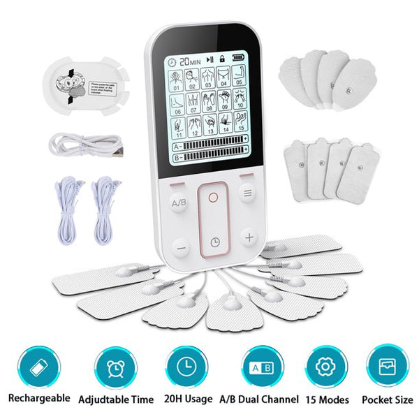 Xpreen Rechargeable TENS Unit Muscle Stimulator 24 Modes Electric Pain –  iFanze