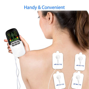 Tens Unit Muscle Stimulator Pulse Machine with 4 Electrode Pads