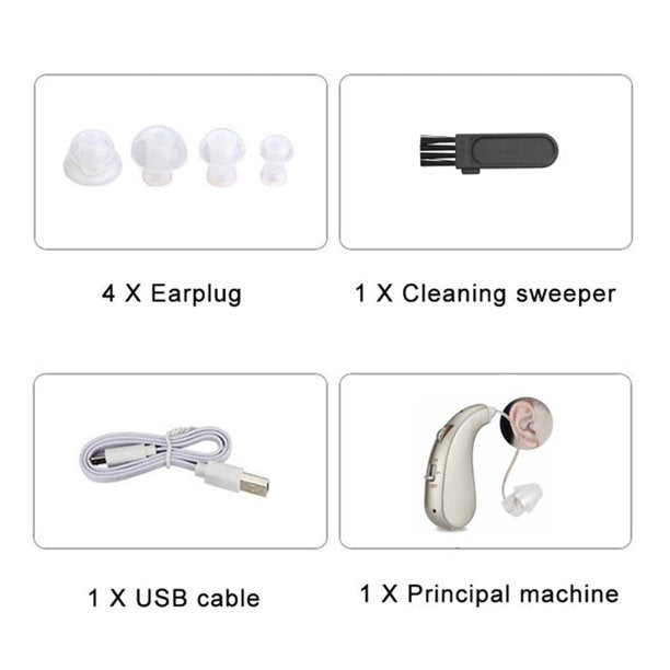 Hearing Aids for Ears Rechargeable Doosl Hearing Amplifier for Seniors Adults Hearing Aid and Assist Noise Canceling 1 Pack