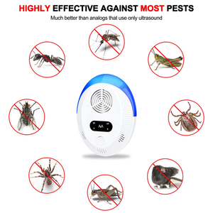Emossie Ultrasonic Pest Repeller 6 Pack, Indoor Pest Control, Ultrasonic Pest Repellent, Indoor Pest Control for Home,Kitchen, Office, Warehouse, Hotel