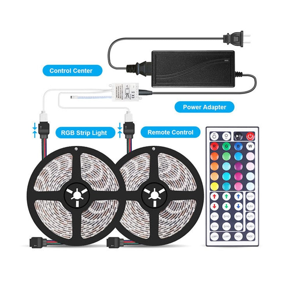 LED Strip Light 32.8ft RGB Color Changing,300 LEDs with Remote