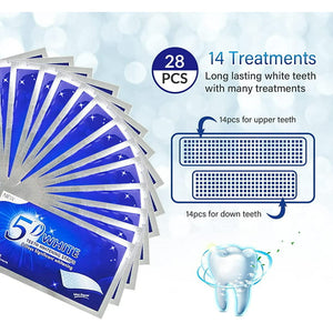 Xpreen Teeth Whitening Strips, 28 White Strips Teeth Whitening Kit, Non-Sensitive 14 Sets Teeth Whitener for Tooth Whitening, Helps to Remove Smoking Coffee Soda Wine Stain