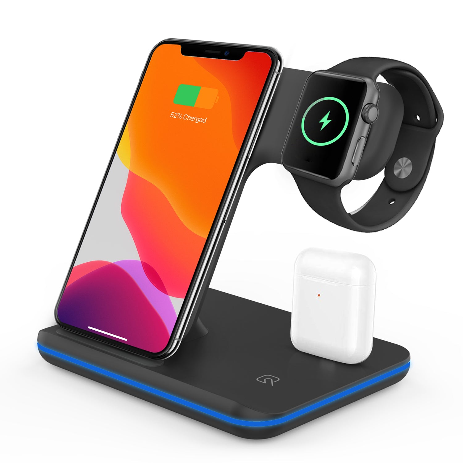 Wireless Charger,3 in 1 Fast Charging Station
