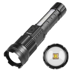 Rechargeable LED Flashlights, 8000 Lumens Super Bright Flashlight with Type-C USB Charging with Power Display, 7 Modes Zoomable Waterproof Powerful Flashlight, for Outdoor Activity or Emergency Use