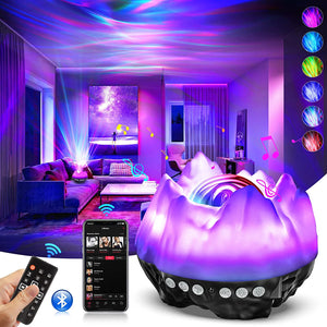 Star Projector, Galaxy Projector for Bedroom, The Largest Coverage Area Galaxy Light Projector with Bluetooth Speaker & White Noise, LED Bedside Lamp for Kids Adults, Home Decor, Party