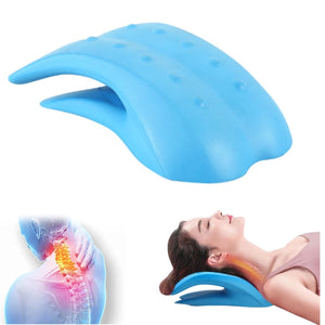 Neck Cervical Traction Device, Neck Stretcher for TMJ Pain Relief, Neck and Shoulder Relaxer for Cervical Spine Alignment, Chiropractic Pillow for Muscle Relax and Stiffness