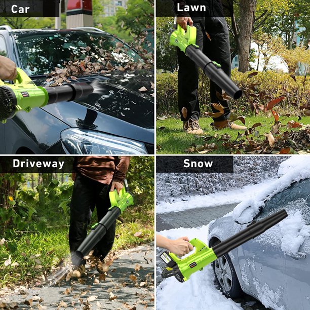 Melliful Leaf Blower,320CFM 150MPH 20V Leaf Blower Cordless,Electric Leaf Blower for Lawn Care,Powered Leaf Blower Lightweight for Snow Blowing & Yard Cleaning