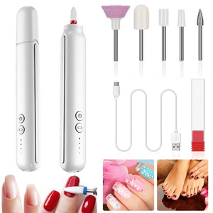 Nail Drill Machine for Acrylic Nails, Toenail Sander for Thick Nails, Manicure Set with Bits, Professional Nail File for Women