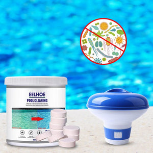 1 Inch Pool Chlorine Floater with 3-inch Floating Chlorine Dispenser for Swimming Pool (Includes 180Pcs Chlorine Tablets)