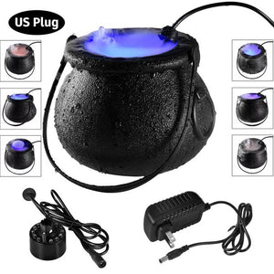Halloween Mist Maker Fogger, Smoke Fog Machine with 12 LED Color Changing for Halloween Theme Party or Prom Prop, Halloween Fog Machine