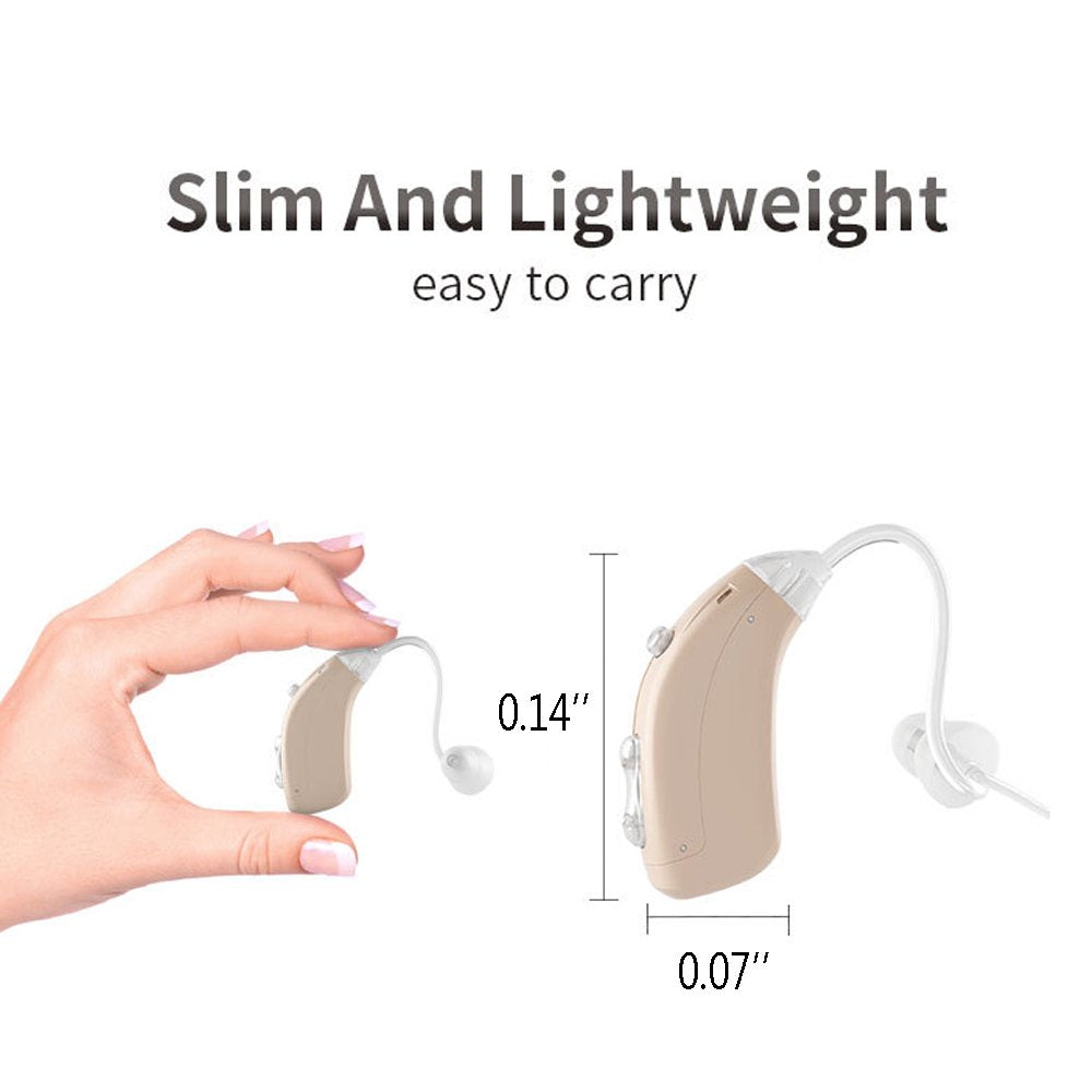Hearing Aids for Seniors, Hearing Amplifiers Enhances Vocals with Rechargeable, Invisible, Long Battery Life, As Seen On TV for Ears, for Adults, Childs