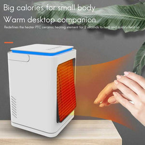 Portable Electric Space Heater, Small Heater Fan with Thermostat, Tip-Over and Overheat Protection,Fast Heating for Home/Office,1000W