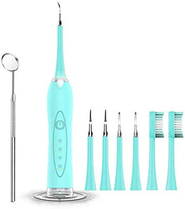 Plaque Remover for Teeth, Ultrasonic Tooth Cleaner Tartar Remover, Electric Teeth Cleaning Kit Tooth Stain Calculus Remover 2 in 1 Toothbrush Cleaning, Safe for Adult and Kids，Dental Calculus，calculus teeth，dental plaque，snow teeth whitening