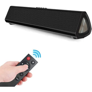 Doosl Sound Bars for TV with Subwoofer, 15.7" Compact TV Sound Bar Bluetooth/AUX/USB/Coax Connectivity for TV PC Phone Home Theater Tablet, Portable Sound Bar with DSP Remote Control