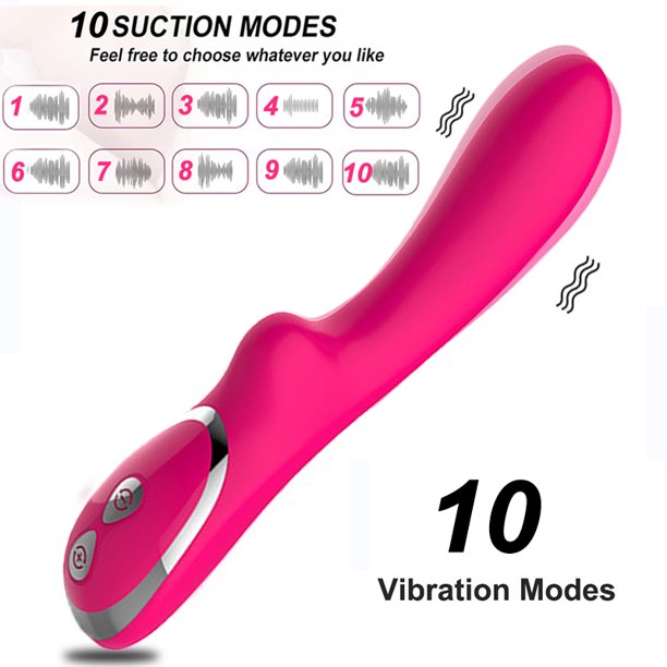 VESSTT Vibrators for Women, Silicone Dildos Magic Wand 10 Modes Clitoris Stimulator G Spot Vagina Massager Adult Sex Toys, Pink