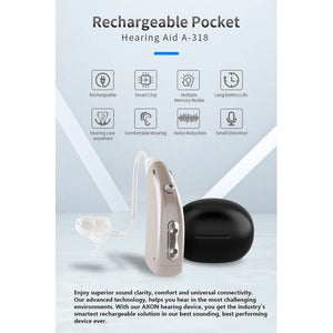 Hearing Amplifier for Seniors, Doosl Rechargeable Hearing Aids with Noise Reduction, Sound Amplifiers with Portable Charging Box