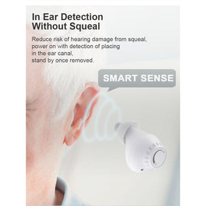 Doosl Hearing Amplifiers, Rechargeable Hearing Aids with Portable Charging Case, Volume Adjustable, In-Ear Hearing Aids for Seniors and Adults