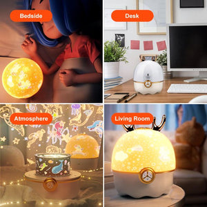 Galaxy Night Light Projector for Kids, 1200mah Star Light Projector for Bedroom, 1200mah Light Projector Lamp with 3 Colors for Children Baby