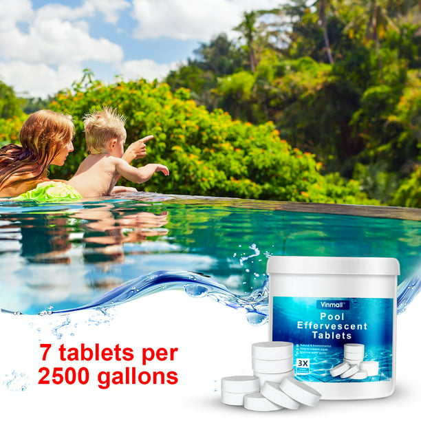 Melliful 4 Inch Floating Chlorine Dispenser with 180PCS Pool Chlorine Tablets, Long Lasting Chlorine Tablets for Swimming Pool or Spa