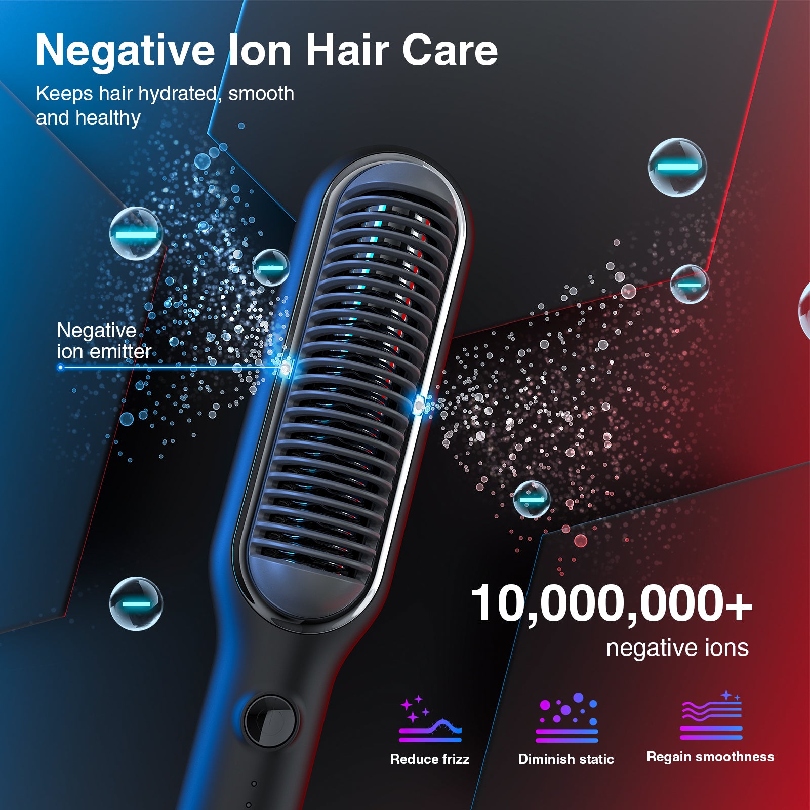 iFanze Ionic Hair Straightener Brush
