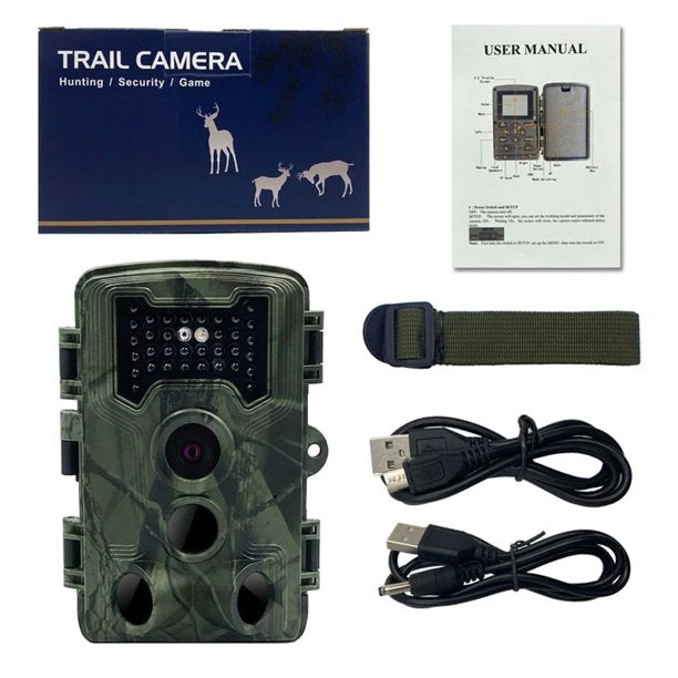Doosl 4K Trail Camera,Hunting Camera 36MP with 120°Wide-Angle Motion Latest Sensor View 0.2s Trigger Time Infrared Trail Camera IP66 Waterproof