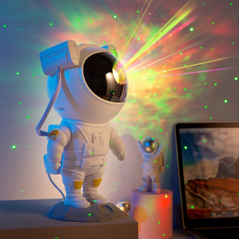 Home planetarium, starry sky projector, Cosmonaut lamp with remote control  - the perfect gift for a child - . Gift Ideas