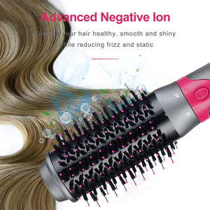 Hair Dryer Brush Hair Volumizer And Dryer One Step Multifunctional Hot Air Brush with 4 Brush Head for Straightening Curling Salon