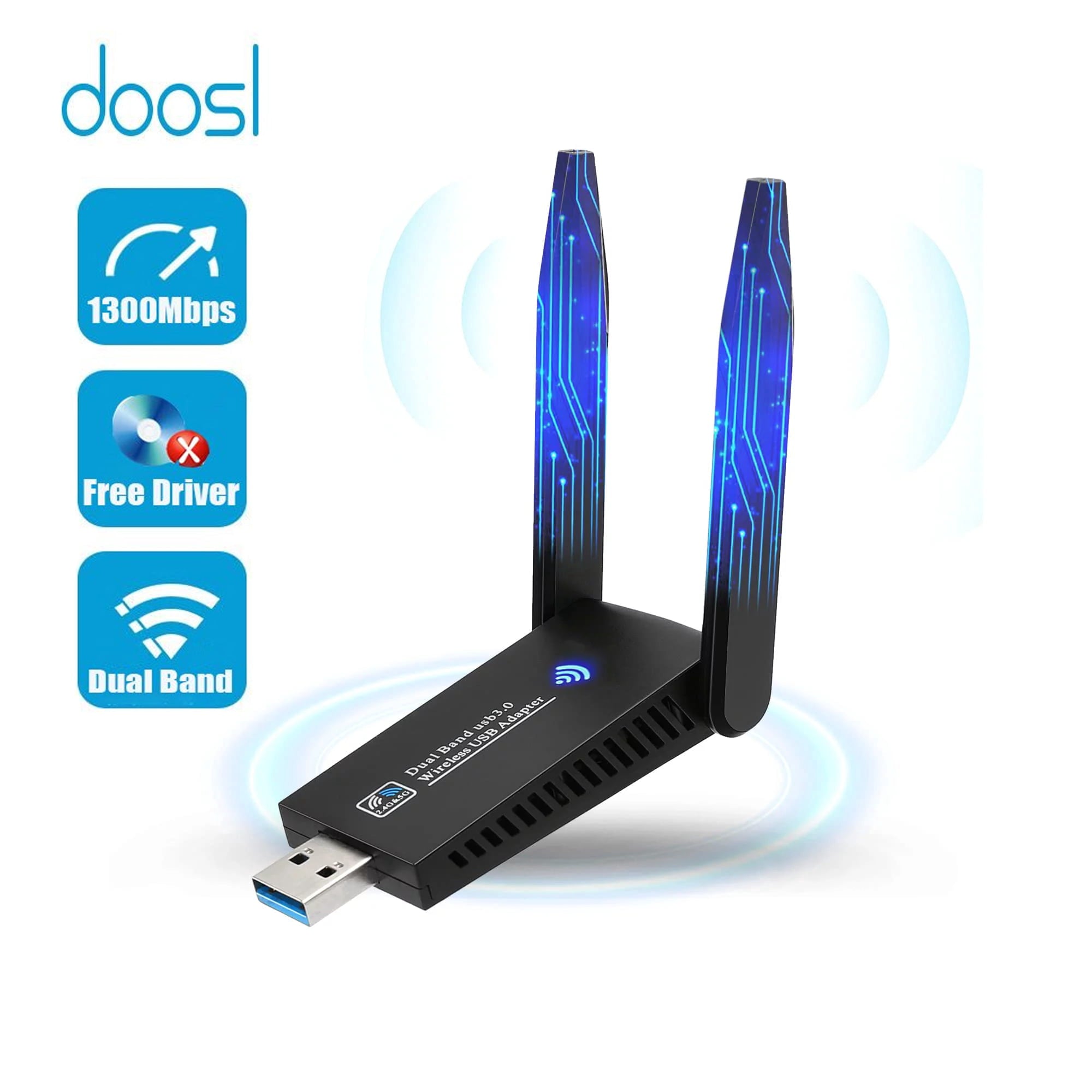Mitzu® Antena Wireless USB 150 Mps 20 dB