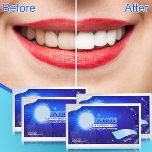 56 PCS Instant Teeth Whitening Strips, Teeth Whitener Strips Teeth Whitening Kit for Removing Dirt, Fast Tooth Whitening with No Sensitivity, Teeth Bleaching No Need for Powder or Gel