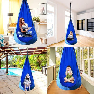 Portable Hammock Chair For Kids, Pod Kids Hammock For Children, Outdoor Hammock For Hanging Child Swing Hammock, Maximum Load Capacity Of 100 LBS, Hanging Chairs For Bedrooms Indoors And Outdoors,W01