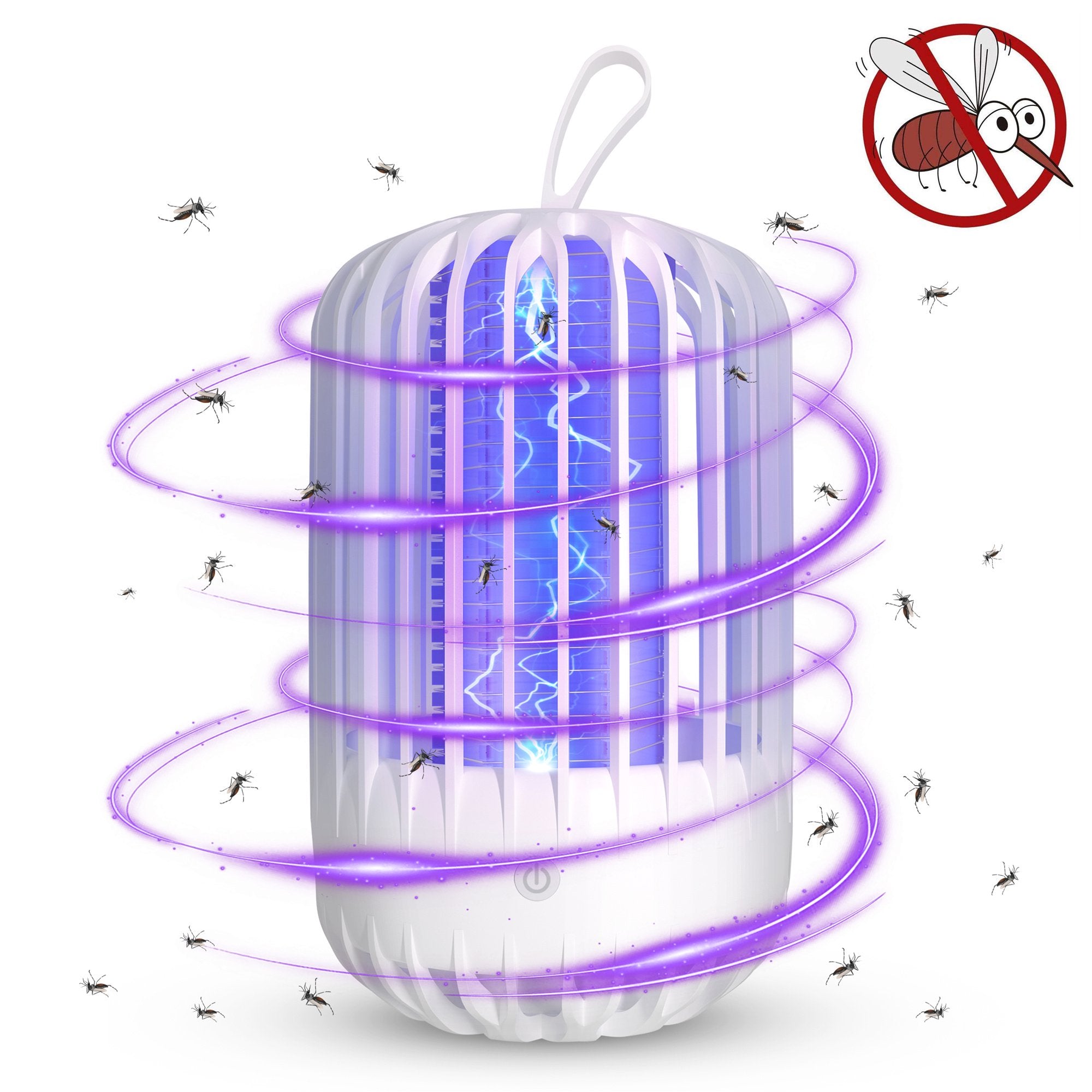 Melliful Bug Zapper, Electric Mosquito Zapper, Fly Trap for Indoor Outdoor, Waterproof Mosquito Killer for Home, Bedroom, Kitchen, Office, Backyard