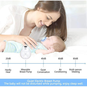 Wearable Electric Breast Pump, Hands-Free Breastpump with LCD Display, Wireless Portable Breastfeeding Pump Battery Powered, 2 Modes & 9 Levels Rechargeable Milk Pump