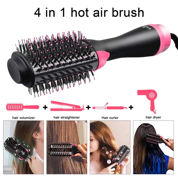 Hot Air Brush Ifanze One-Step Hair Dryer Brush Professional Blow Dryer with Negative Ionic for Straightening, Curling