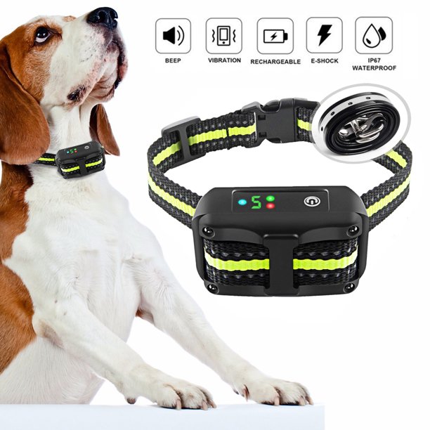 Bark Collar with Beep Vibration and Shock for Small Medium Large Dogs