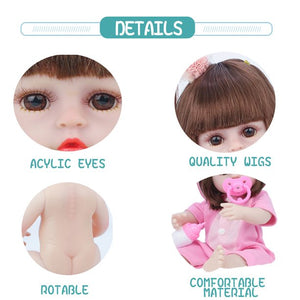 JoRocks Reborn Baby Dolls, 22 inches Realistic Newborn Soft Baby Dolls Toy for Kids Age 3+