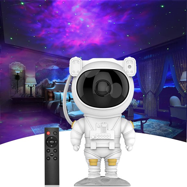 Galaxy Night Light Projector for Kids, Astronaut Star Projection Light with Remote for Adults Party Bedroom Home Decor