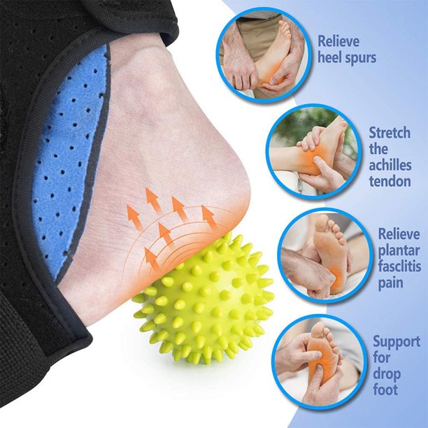 Adjustable Plantar Fasciitis Night Splint, Arch Support Ankle Brace Foot Drop Orthotic for Plantar Fasciitis, Achilles Tendonitis Support for Women, Men