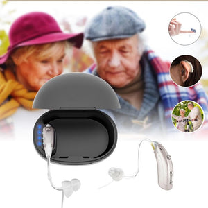 Hearing Aids for Ear,2Pcs Rechargeable Hearing Aids for Seniors,Audio Sound Amplrifie For Ears Devices With Volume Control