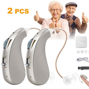 Doosl Hearing Aid for Seniors with Noise Reduction, Mini In-Ear Digital Hearing Aids for Ears, Rechargeable Enhances Speech and Audio Sound Amplifier with Portable Charging Case