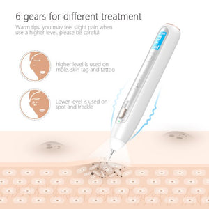 Xpreen Skin Tag Remover Professional Wireless Rechargeable Mole Freckle Mole Remover Pen Skin Tag Spot Eraser Pro Beauty Sweep Spot Pen Kit with LED Screen and Spotlight